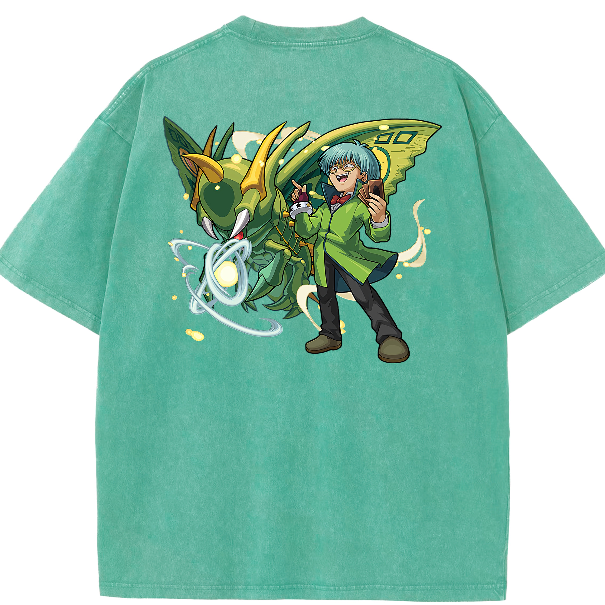 （画像用） 遊☆戯☆王 Yu-Gi-Oh! 綿100% ヴィンテージ風 半袖Tシャツ（背面プリント）